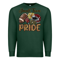 Sports Green small town big pride maroon yellow Premium Sweatshirt - MaliasSmallBusiness
