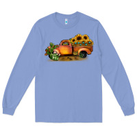 Colony Blue sunflower truck Long Sleeve Tee - JahusDesignShop