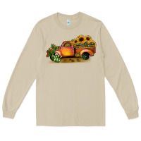 Mushroom sunflower truck Long Sleeve Tee - JahusDesignShop