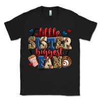 Black little sister biggest fan baseball Classic Tee - Jasminsmagicworld