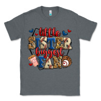 Charcoal Heather little sister biggest fan baseball Classic Tee - Jasminsmagicworld