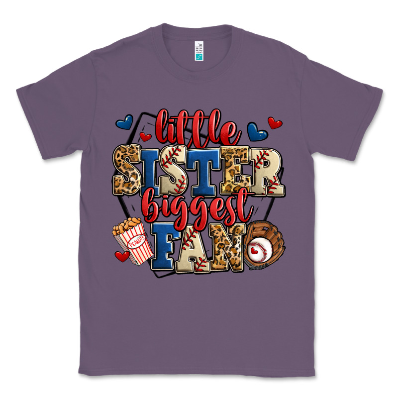 Little Sister Biggest Fan Baseball Classic Tee by Jasminsmagicworld | Teevron