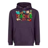 Plum teacher life Heavyweight Hoodie - MaliasSmallBusiness