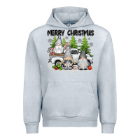 Heather Grey merry christmas gnomes Urban Hoodie - texasbilliewilder