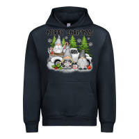 Navy merry christmas gnomes Urban Hoodie - texasbilliewilder