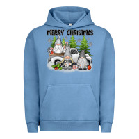 Pigment Pebble Blue merry christmas gnomes Urban Hoodie - texasbilliewilder