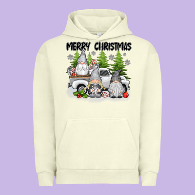 Merry Christmas Gnomes Urban Hoodie Designed By Texasbilliewilder