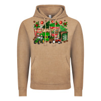 Vintage Coffee christmas tractor coffee cups Vintage Hoodie - texasbilliewilder