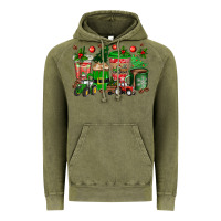 Vintage Olive christmas tractor coffee cups Vintage Hoodie - texasbilliewilder
