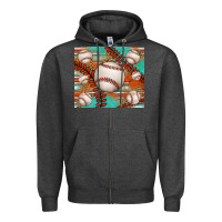 Charcoal Heather baseball turquoise serape glitter tumbler Zipper Hoodie - Jasminsmagicworld
