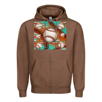 Chestnut baseball turquoise serape glitter tumbler Zipper Hoodie - Jasminsmagicworld