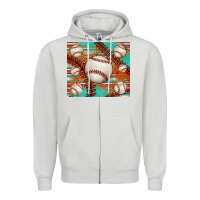 Dove Grey baseball turquoise serape glitter tumbler Zipper Hoodie - Jasminsmagicworld