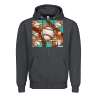 Smoke baseball turquoise serape glitter tumbler Zipper Hoodie - Jasminsmagicworld