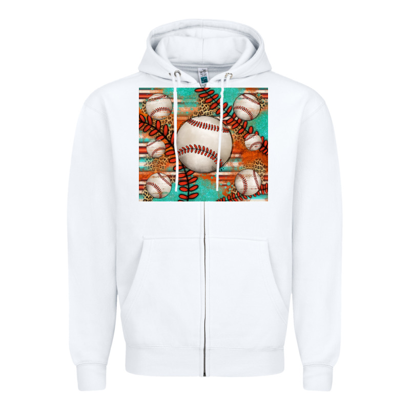Baseball Turquoise Serape Glitter Tumbler Zipper Hoodie by Jasminsmagicworld | Teevron