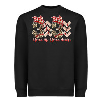 Black three up theree down Heavyweight Sweatshirt - RacoonDesign