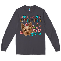 Smoke life is better with a yorkie Long Sleeve Tee - Jasminsmagicworld