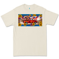 Bone 4th of july truck cow license plate Premium Tee - BarkalooDesign