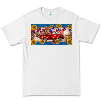 White 4th of july truck cow license plate Premium Tee - BarkalooDesign