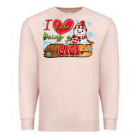 Pale Pink i love being a gigi Premium Sweatshirt - MaliasSmallBusiness