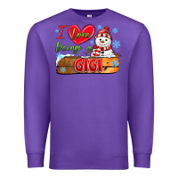Purple i love being a gigi Premium Sweatshirt - MaliasSmallBusiness
