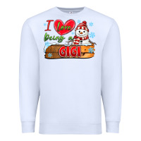 White i love being a gigi Premium Sweatshirt - MaliasSmallBusiness