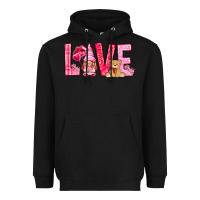Black love with gnome Heavyweight Hoodie - NancyCooperArtShop