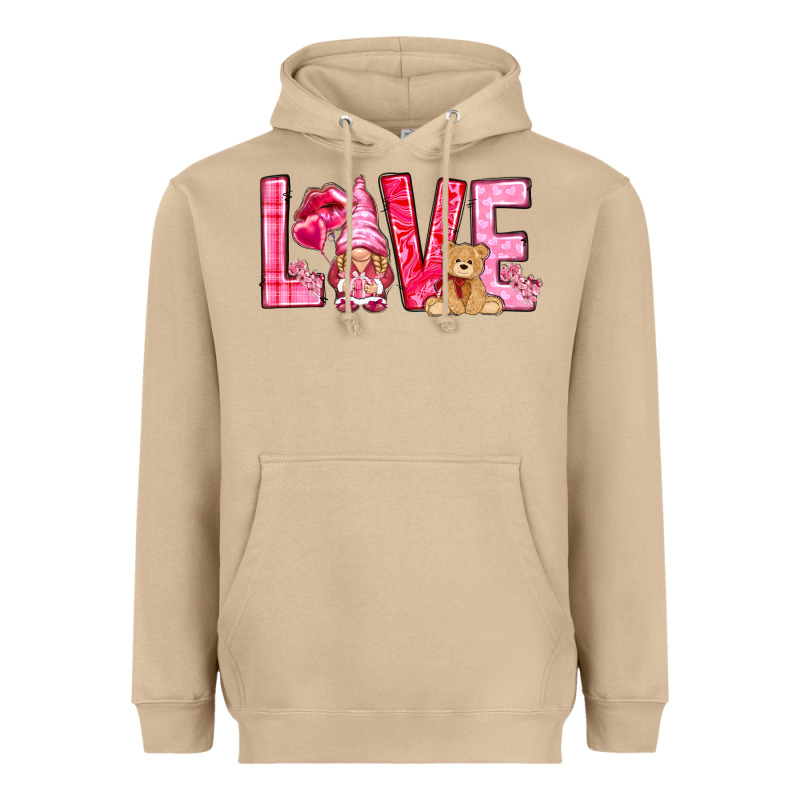 Love With Gnome Heavyweight Hoodie by NancyCooperArtShop | Teevron