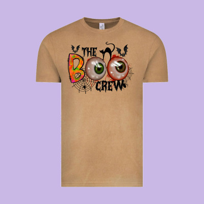 The Boo Crew Vintage Tee Designed By Racoondesign