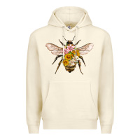 Sandshell bee with flowers Premium Hoodie - Artiststas