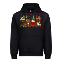 Foreset Green Christmas coffee cups Urban Hoodie - texasbilliewilder