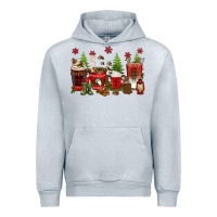Heather Grey Christmas coffee cups Urban Hoodie - texasbilliewilder