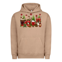 Pigment Burro Christmas coffee cups Urban Hoodie - texasbilliewilder