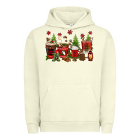 Pigment Pistachio Christmas coffee cups Urban Hoodie - texasbilliewilder