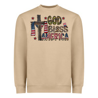 Mushroom god bless america Heavyweight Sweatshirt - CowhideDigitalArt