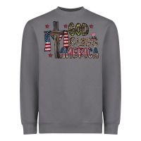 Storm god bless america Heavyweight Sweatshirt - CowhideDigitalArt