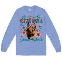 Colony Blue life is better with a german shepherd Long Sleeve Tee - Jasminsmagicworld