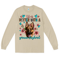 Mushroom life is better with a german shepherd Long Sleeve Tee - Jasminsmagicworld