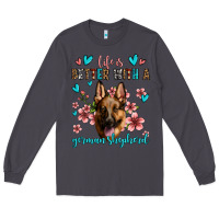 Smoke life is better with a german shepherd Long Sleeve Tee - Jasminsmagicworld
