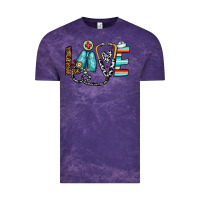 Cloud Purple love nurse Vintage Tee - CowhideDigitalArt