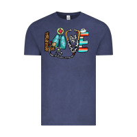 Vintage Denim love nurse Vintage Tee - CowhideDigitalArt