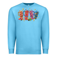 Ocean Blue mexican christmas Premium Sweatshirt - MaliasSmallBusiness
