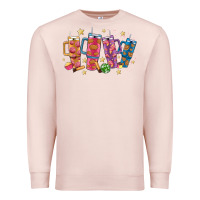 Pale Pink mexican christmas Premium Sweatshirt - MaliasSmallBusiness