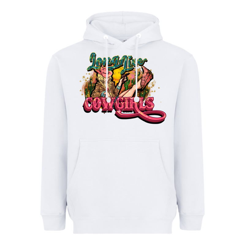 Long Live Cowgirls Heavyweight Hoodie by NancyCooperArtShop | Teevron