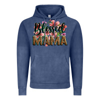 Vintage Denim flowers blessed mama Vintage Hoodie - Zillion Design Studio