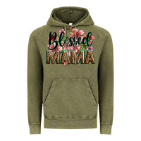 Vintage Olive flowers blessed mama Vintage Hoodie - Zillion Design Studio