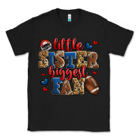 Black little sister biggest fan american football Classic Tee - Jasminsmagicworld