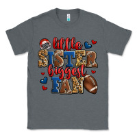 Charcoal Heather little sister biggest fan american football Classic Tee - Jasminsmagicworld