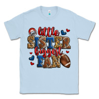 Dusty Blue little sister biggest fan american football Classic Tee - Jasminsmagicworld