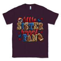 Plum little sister biggest fan american football Classic Tee - Jasminsmagicworld