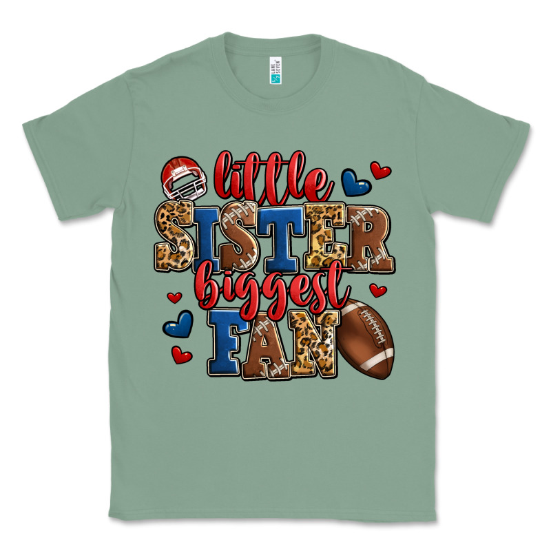 Little Sister Biggest Fan American Football Classic Tee by Jasminsmagicworld | Teevron